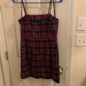 Plaid mini dress